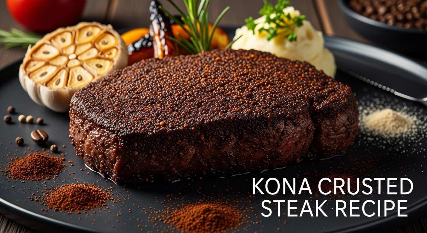 Kona Crusted Steak Recipe